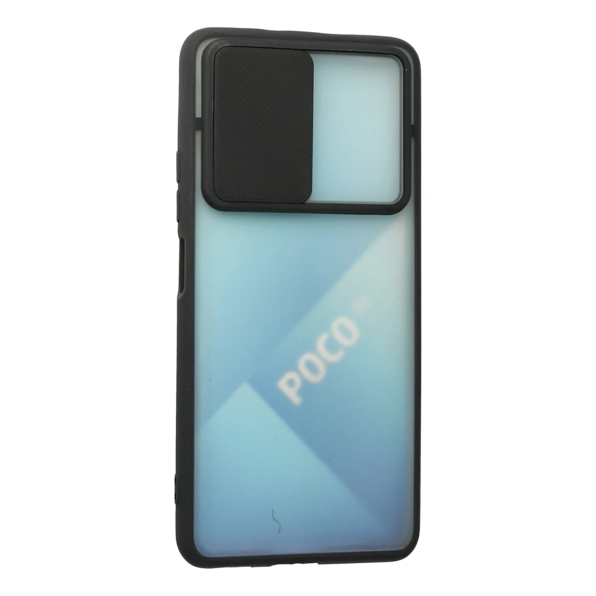 Newface Xiaomi Poco F3 Kılıf Palm Buzlu Kamera Sürgülü Silikon - Siyah — görsel 6