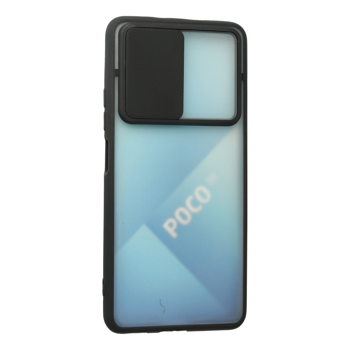 Newface Xiaomi Poco F3 Kılıf Palm Buzlu Kamera Sürgülü Silikon - Siyah — görsel 9