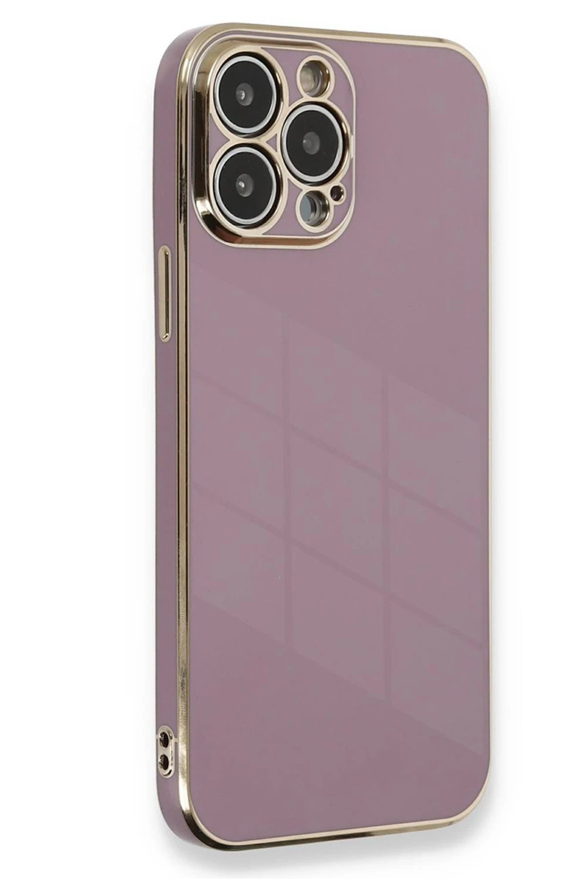 Newface iPhone 15 Pro Kılıf Volet Silikon - Mor