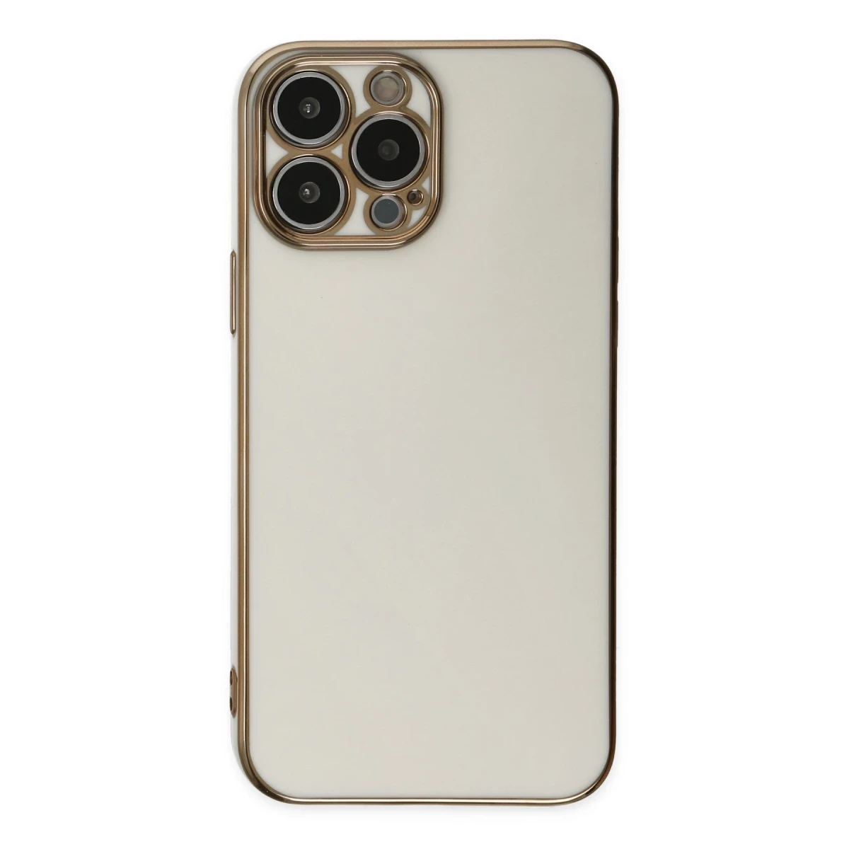 Newface Apple iPhone 15 Pro Max Kılıf Volet Silikon - Beyaz