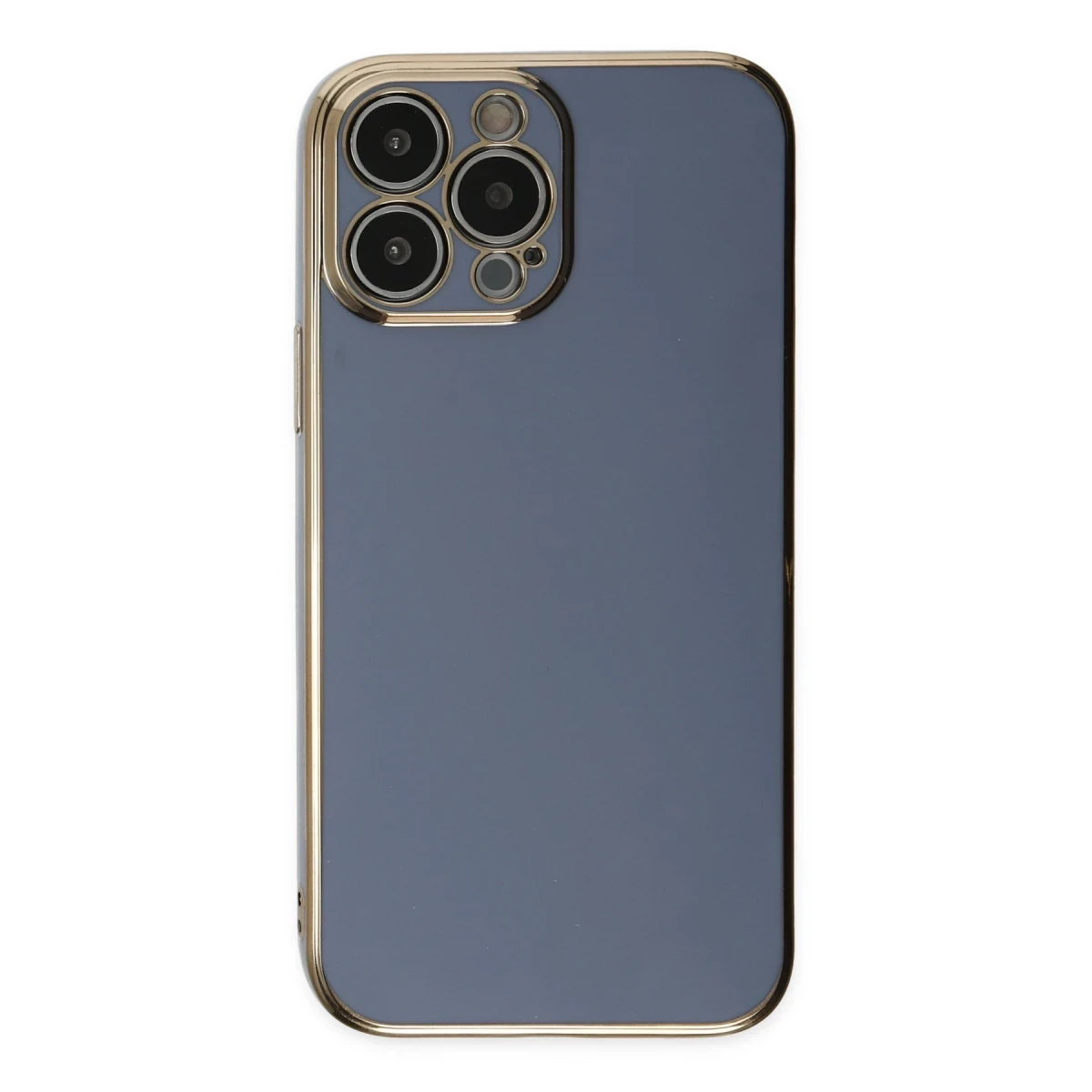 Newface Apple iPhone 15 Pro Max Kılıf Volet Silikon - Mavi