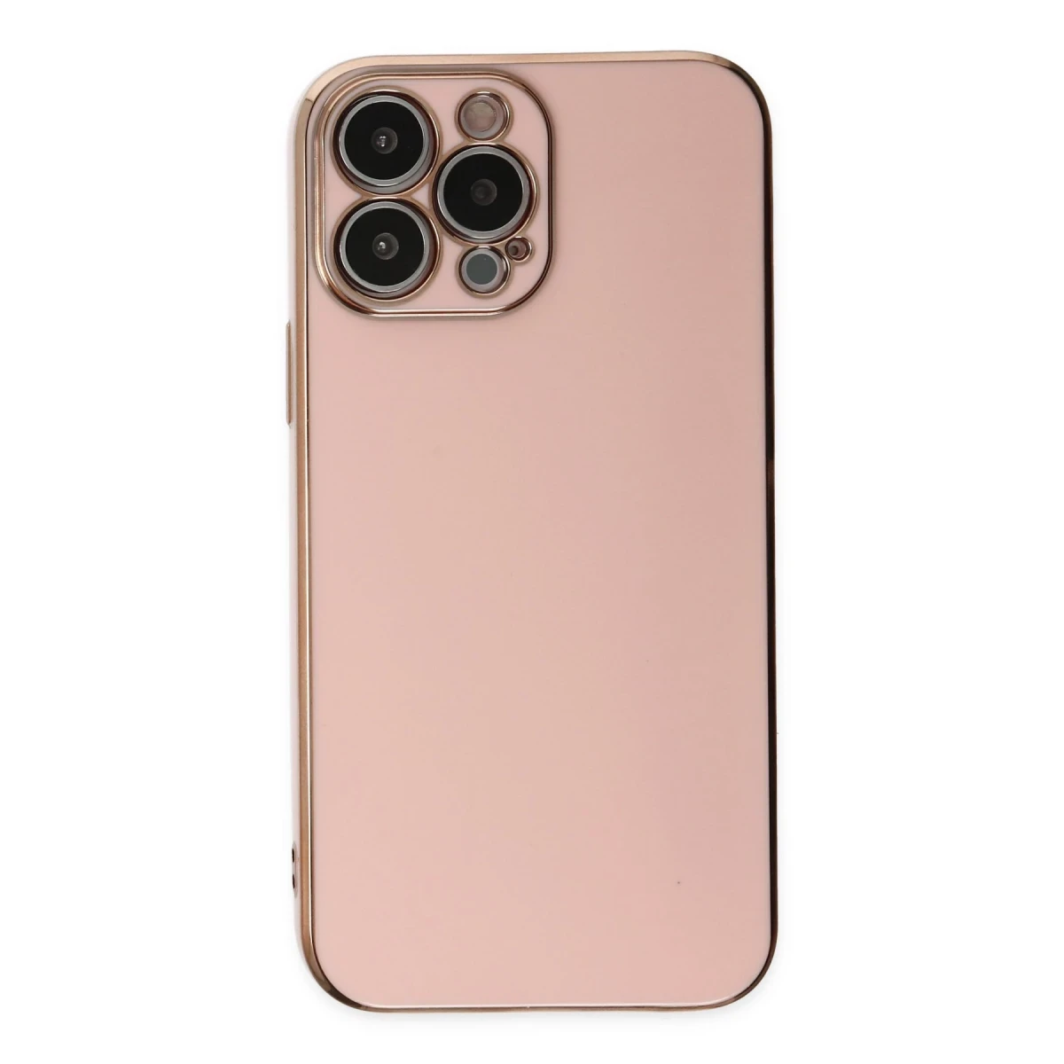 Newface Apple iPhone 15 Pro Max Kılıf Volet Silikon - Pembe