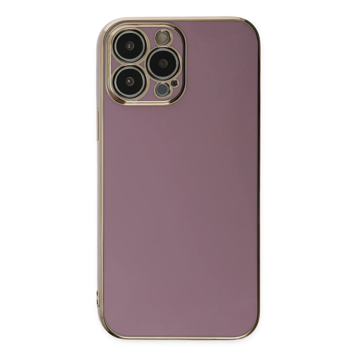 Newface Apple iPhone 15 Pro Max Kılıf Volet Silikon - Mor