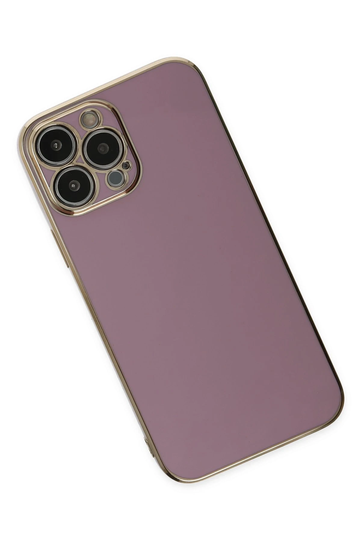 Newface iPhone 15 Pro Max Kılıf Volet Silikon - Mor