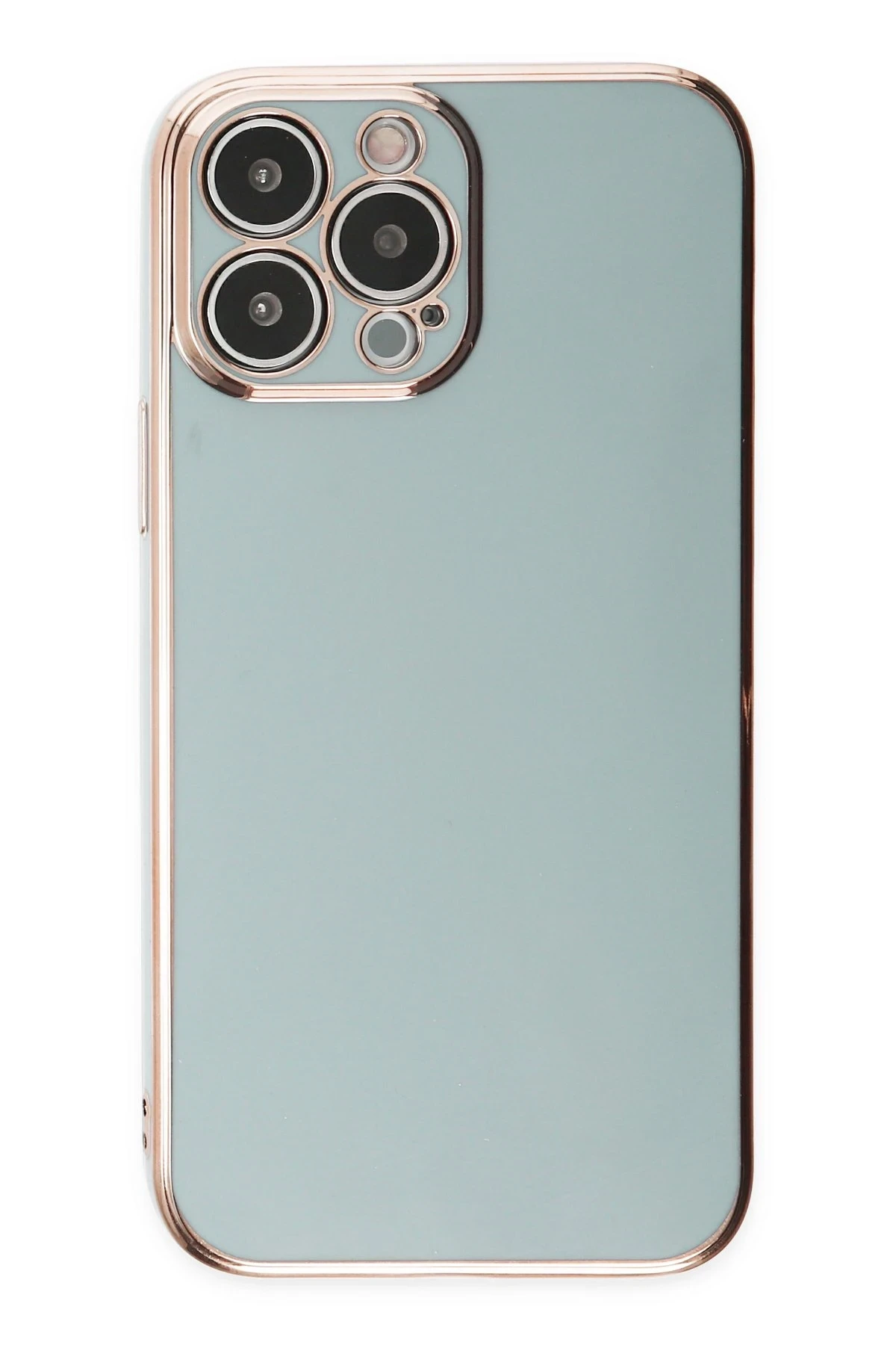 Newface iPhone 15 Pro Max Kılıf Volet Silikon - Açık Yeşil