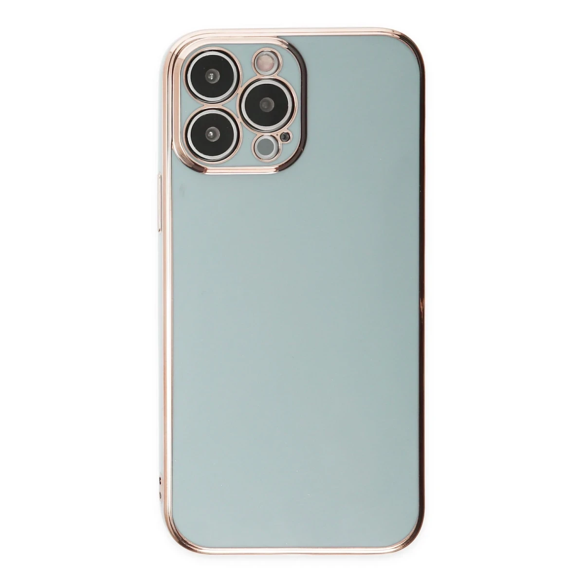Newface Apple iPhone 15 Pro Max Kılıf Volet Silikon - Açık Yeşil