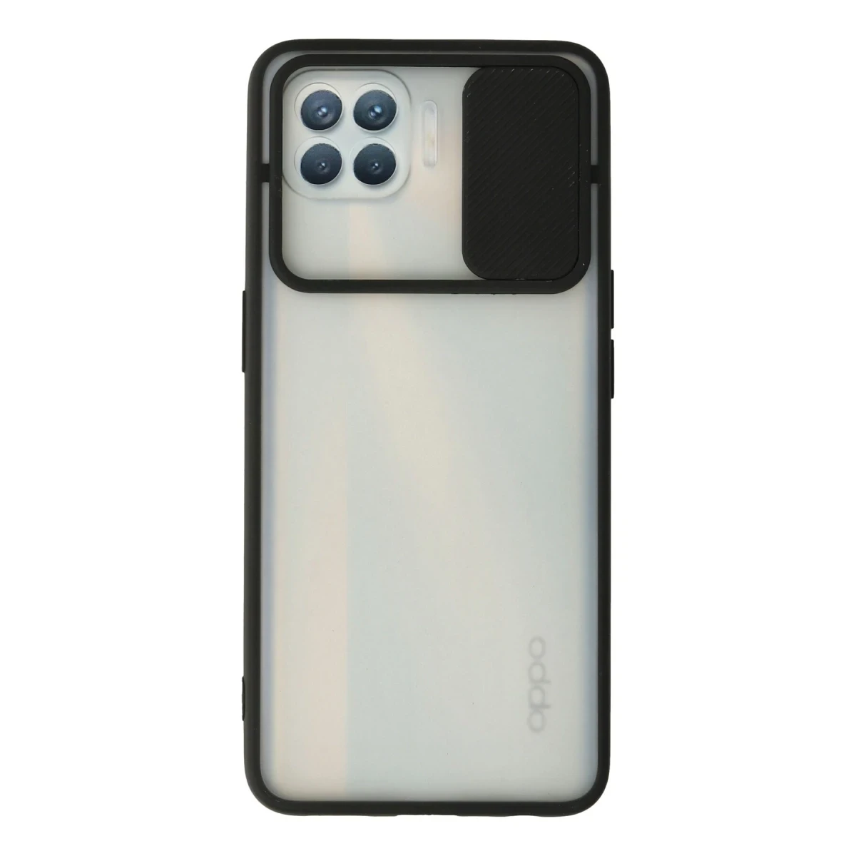 Newface Oppo Reno 4 Lite Kılıf Palm Buzlu Kamera Sürgülü Silikon - Siyah — görsel 4