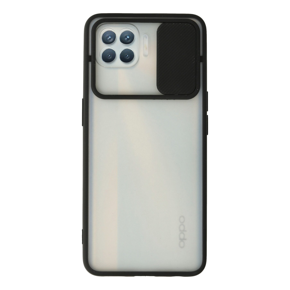 Newface Oppo Reno 4 Lite Kılıf Palm Buzlu Kamera Sürgülü Silikon - Siyah — görsel 7