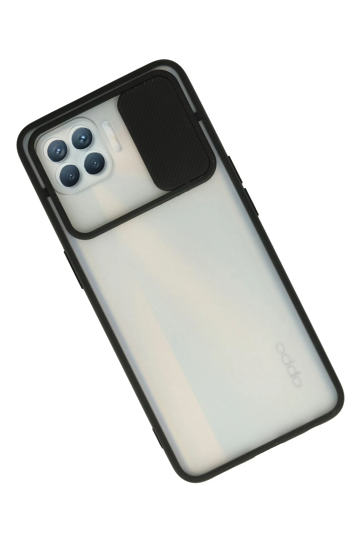 Newface Oppo Reno 4 Lite Kılıf Palm Buzlu Kamera Sürgülü Silikon - Siyah — görsel 2