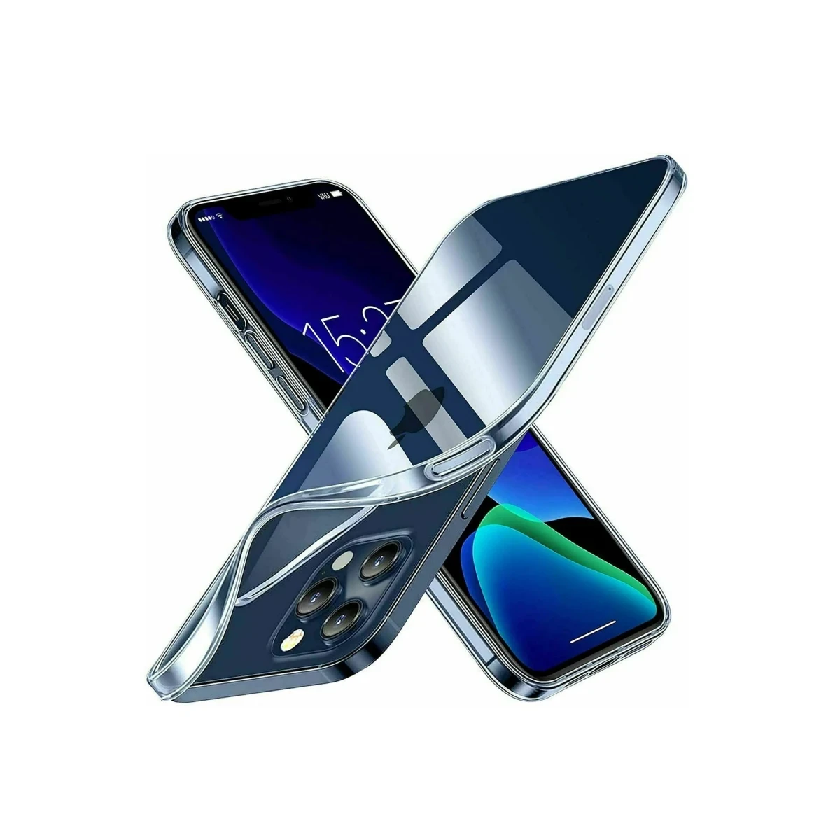Newface Apple iPhone 15 Pro Kılıf Lüx Şeffaf Silikon — görsel 2