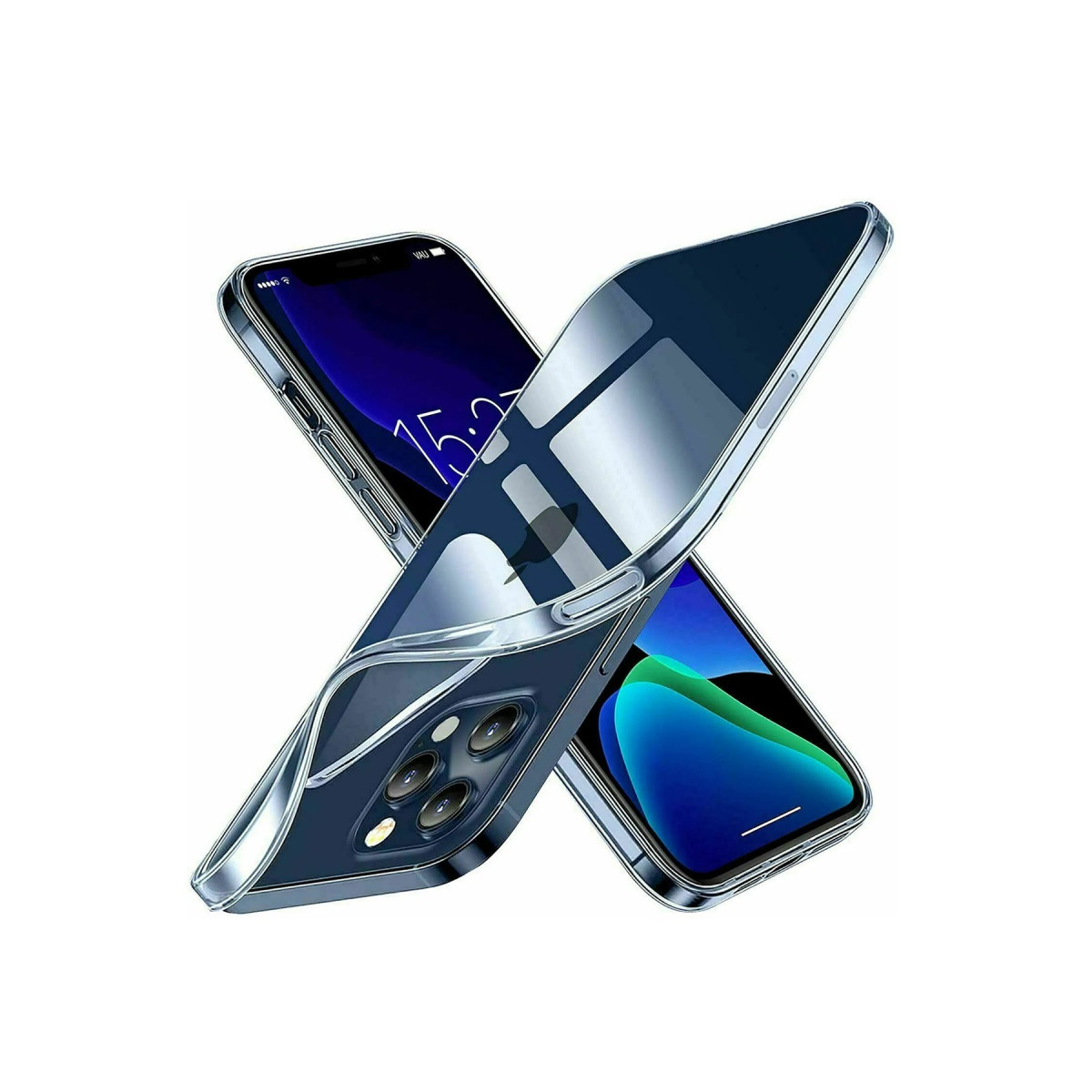 Newface Apple iPhone 15 Pro Kılıf Lüx Şeffaf Silikon — görsel 3