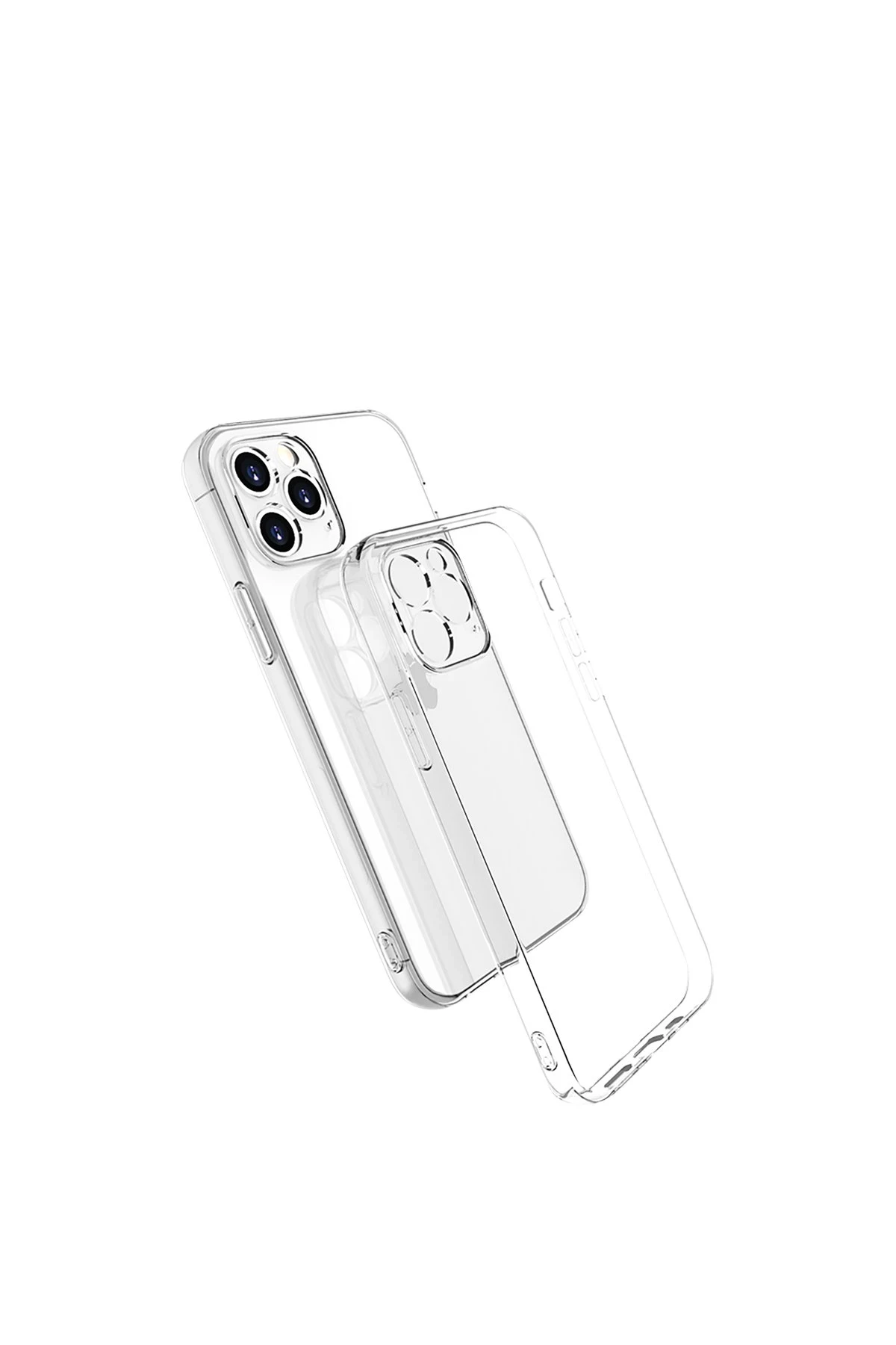 Newface iPhone 15 Pro Max Kılıf Lüx Şeffaf Silikon