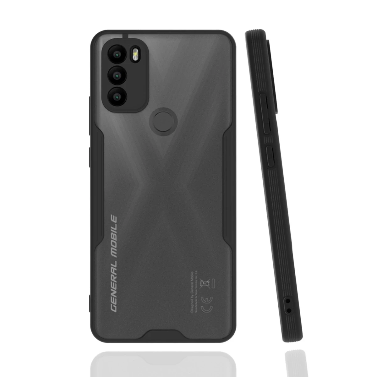 Newface General Mobile GM 21 Plus Kılıf Platin Silikon - Siyah — görsel 2