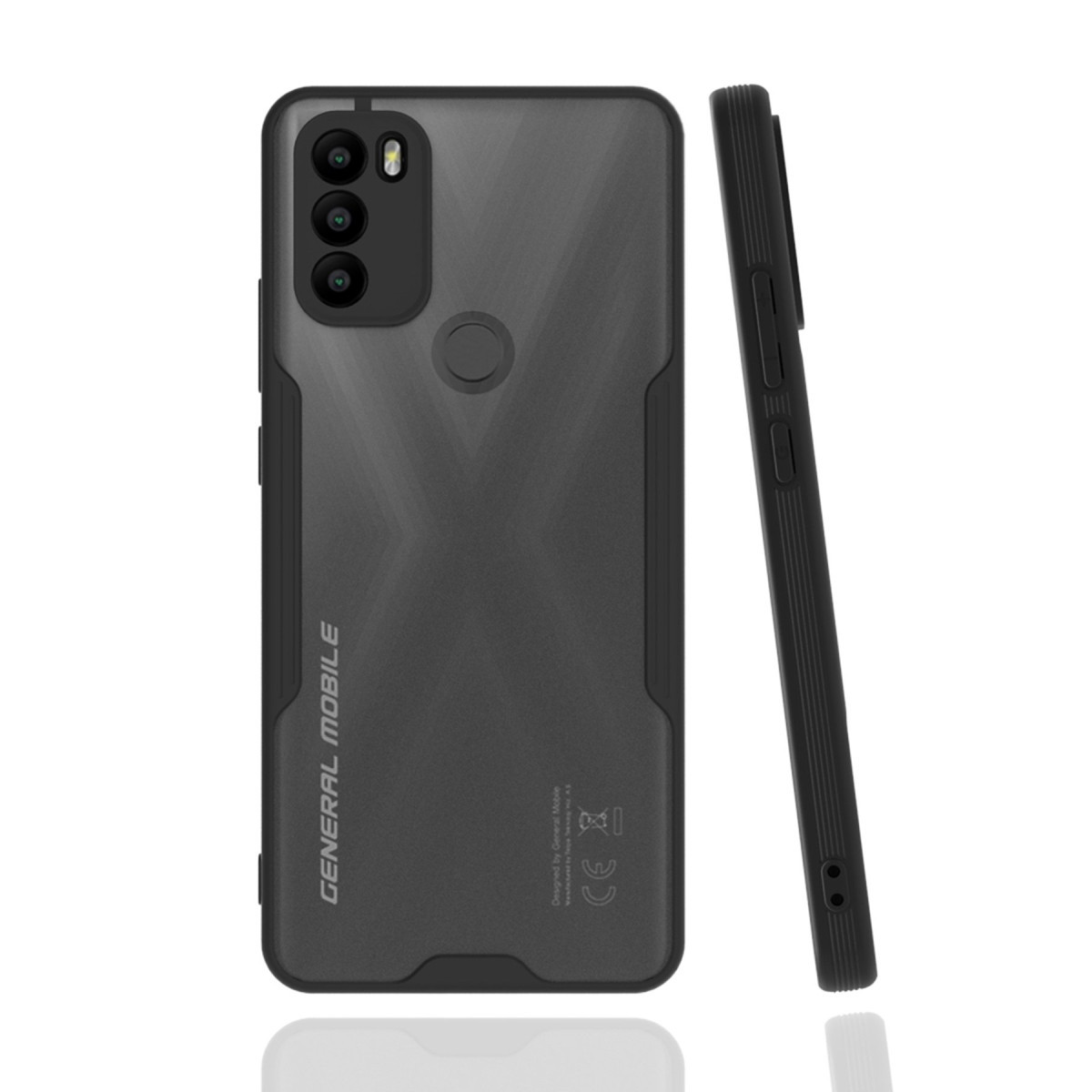 Newface General Mobile GM 21 Plus Kılıf Platin Silikon - Siyah — görsel 3
