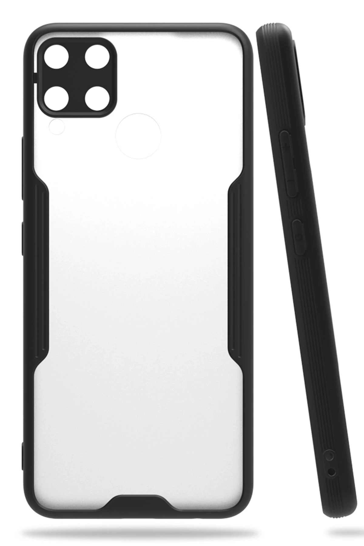 Newface Realme C15 Kılıf Platin Silikon - Siyah
