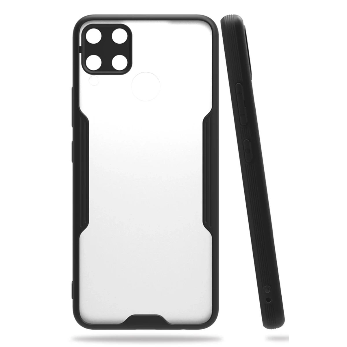Newface Realme C15 Kılıf Platin Silikon - Siyah — görsel 2