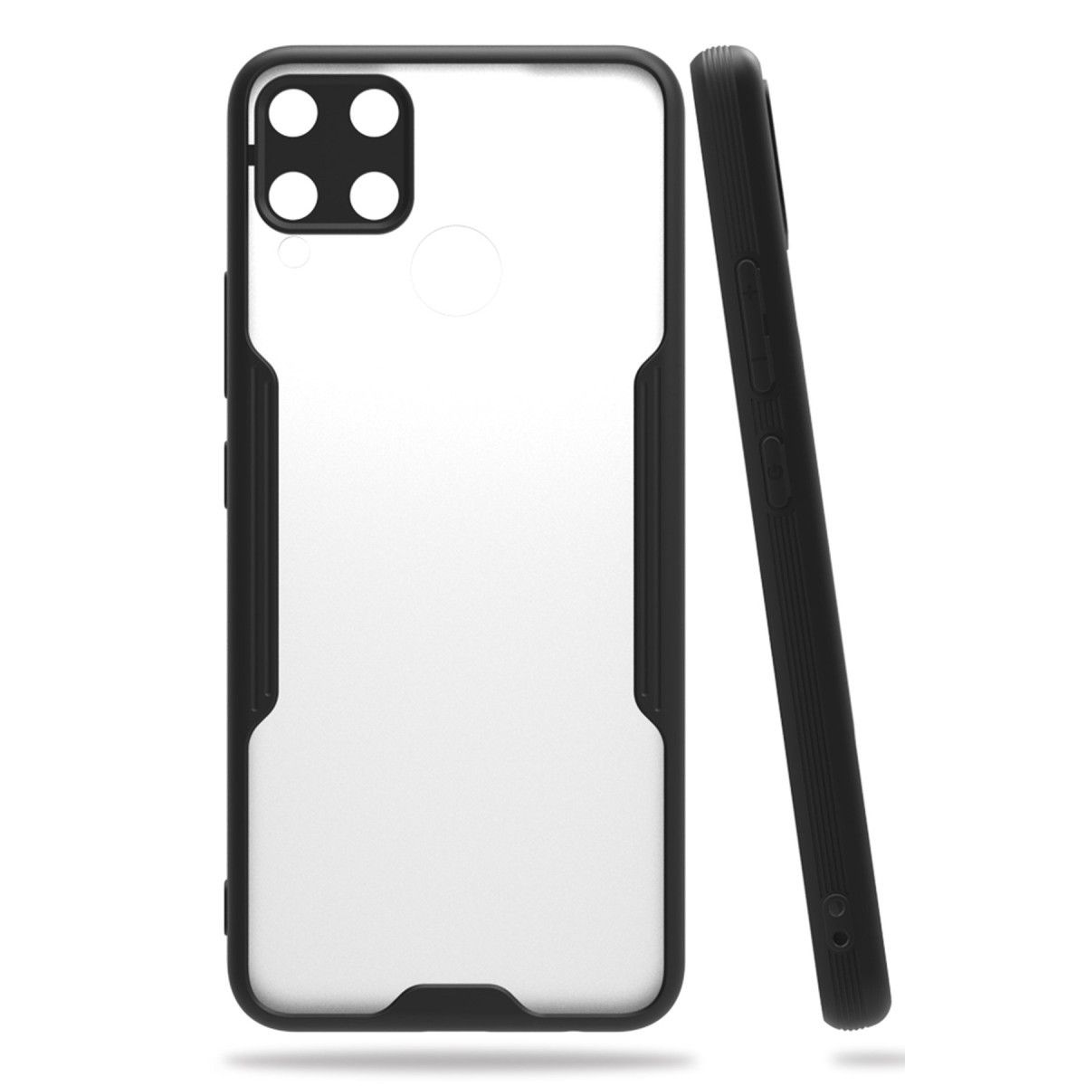 Newface Realme C15 Kılıf Platin Silikon - Siyah — görsel 3
