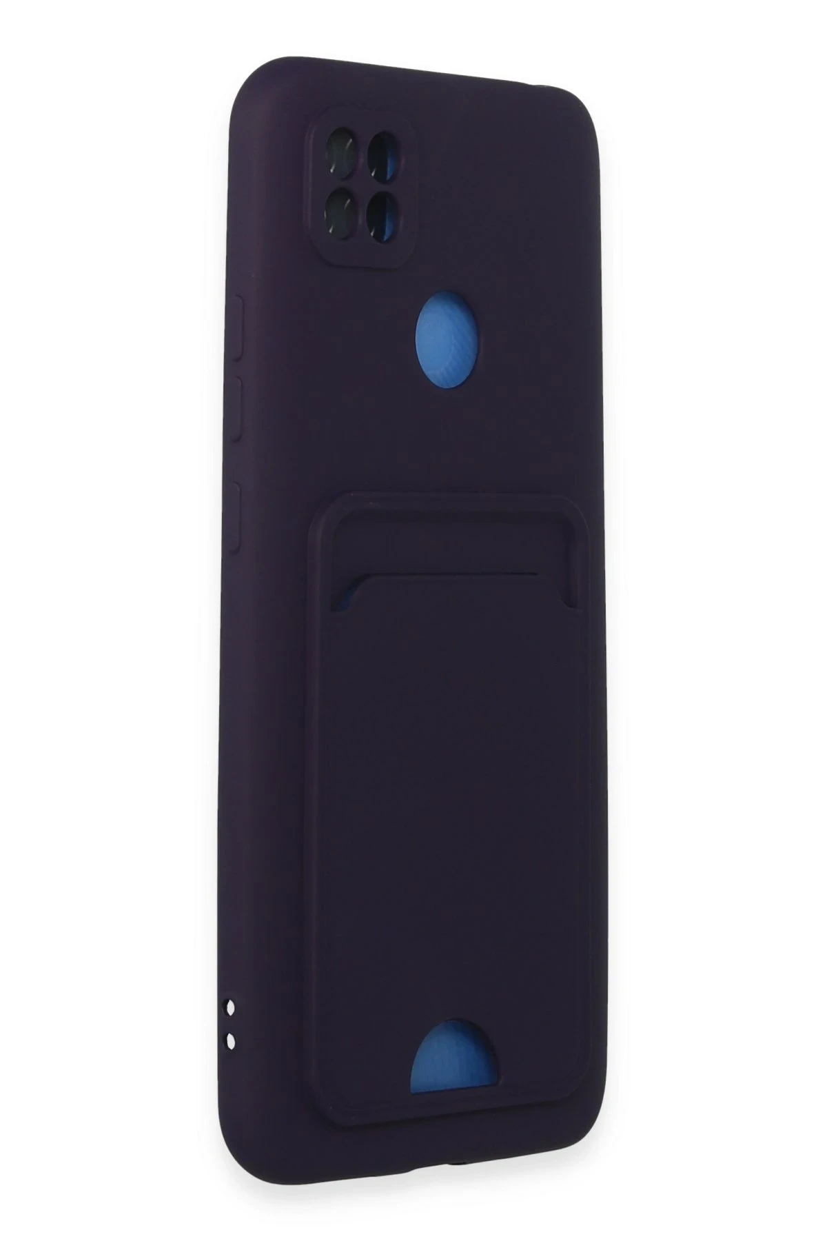 Newface Xiaomi Redmi 9C Kılıf Kelvin Kartvizitli Silikon - Derin Mor