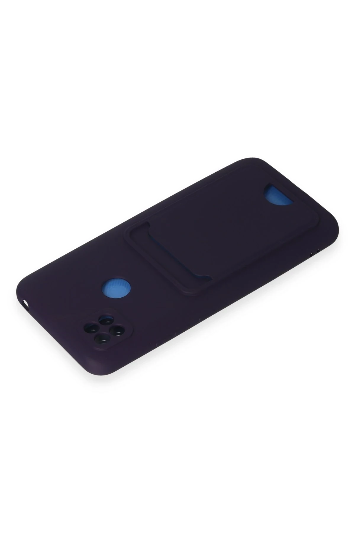 Newface Xiaomi Redmi 9C Kılıf Kelvin Kartvizitli Silikon - Derin Mor