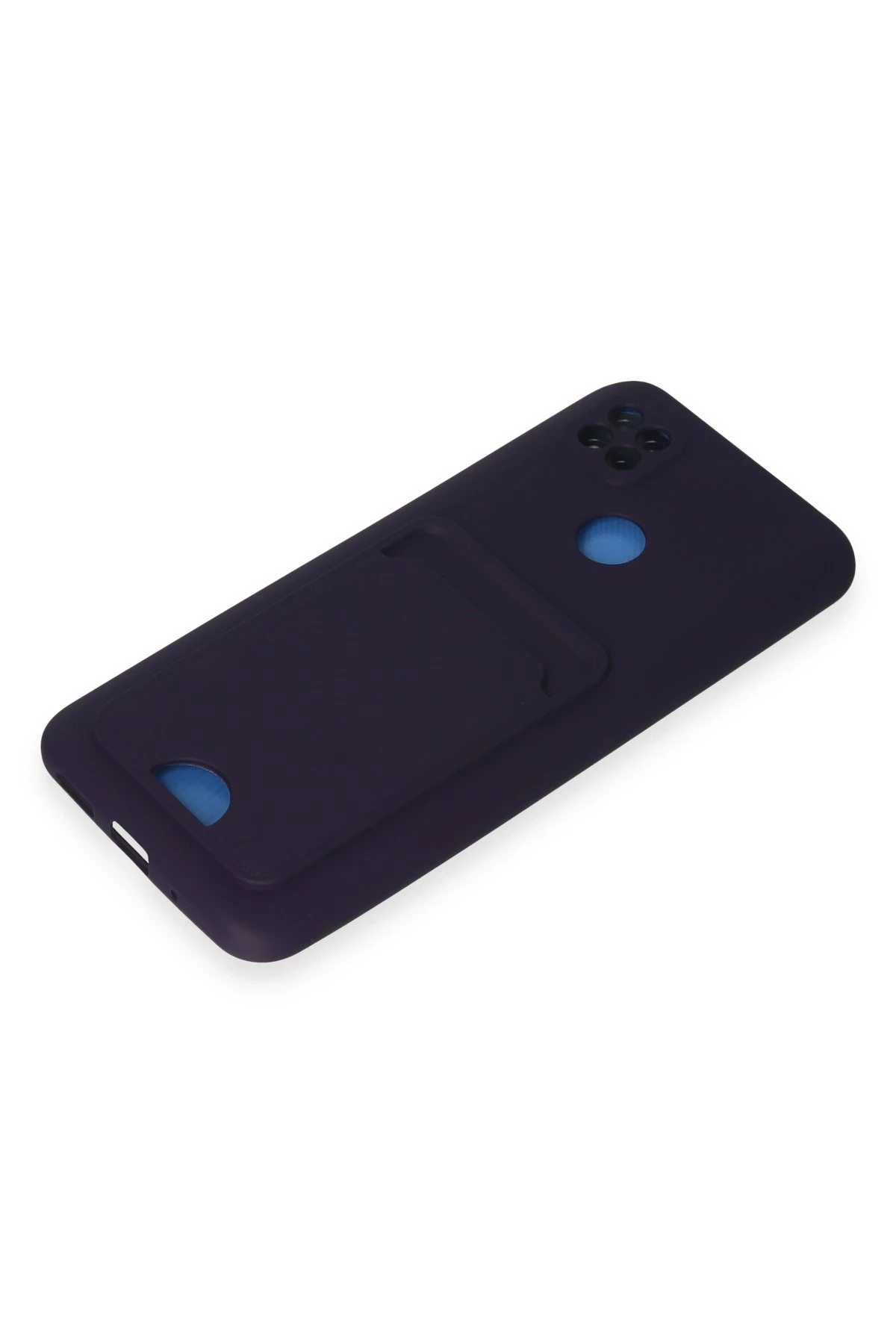 Newface Xiaomi Redmi 9C Kılıf Kelvin Kartvizitli Silikon - Derin Mor