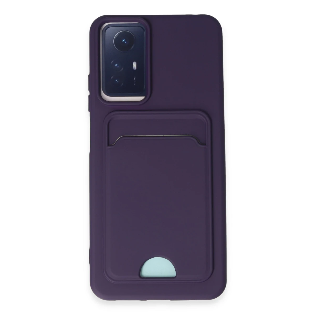 Newface Xiaomi Redmi Note 11S Kılıf Kelvin Kartvizitli Silikon - Derin Mor — görsel 5