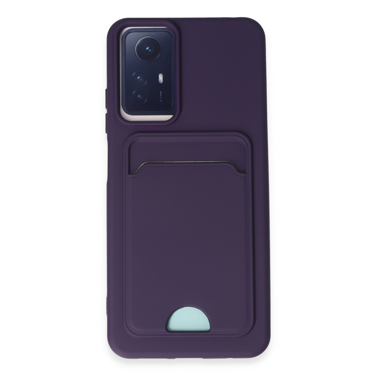 Newface Xiaomi Redmi Note 11S Kılıf Kelvin Kartvizitli Silikon - Derin Mor — görsel 9