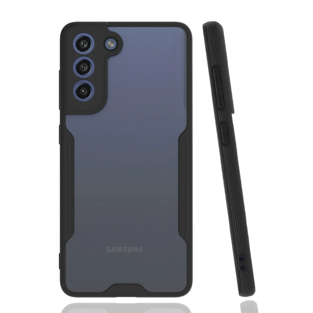 Newface Samsung Galaxy S21 FE Kılıf Platin Silikon - Siyah — görsel 2