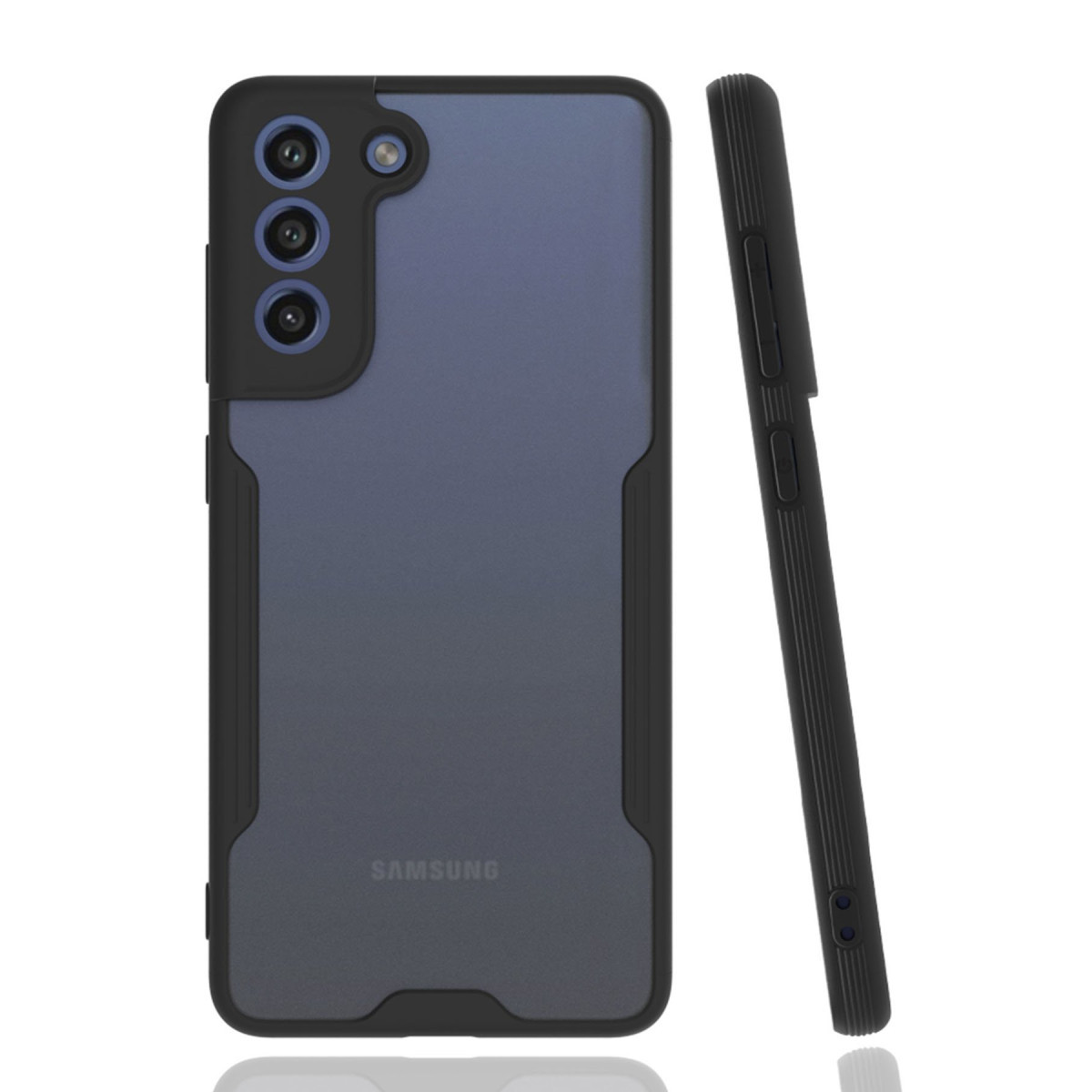 Newface Samsung Galaxy S21 FE Kılıf Platin Silikon - Siyah — görsel 3