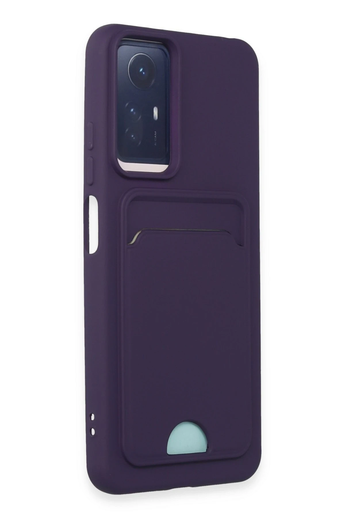 Newface Xiaomi Redmi Note 11S Kılıf Kelvin Kartvizitli Silikon - Derin Mor — görsel 2