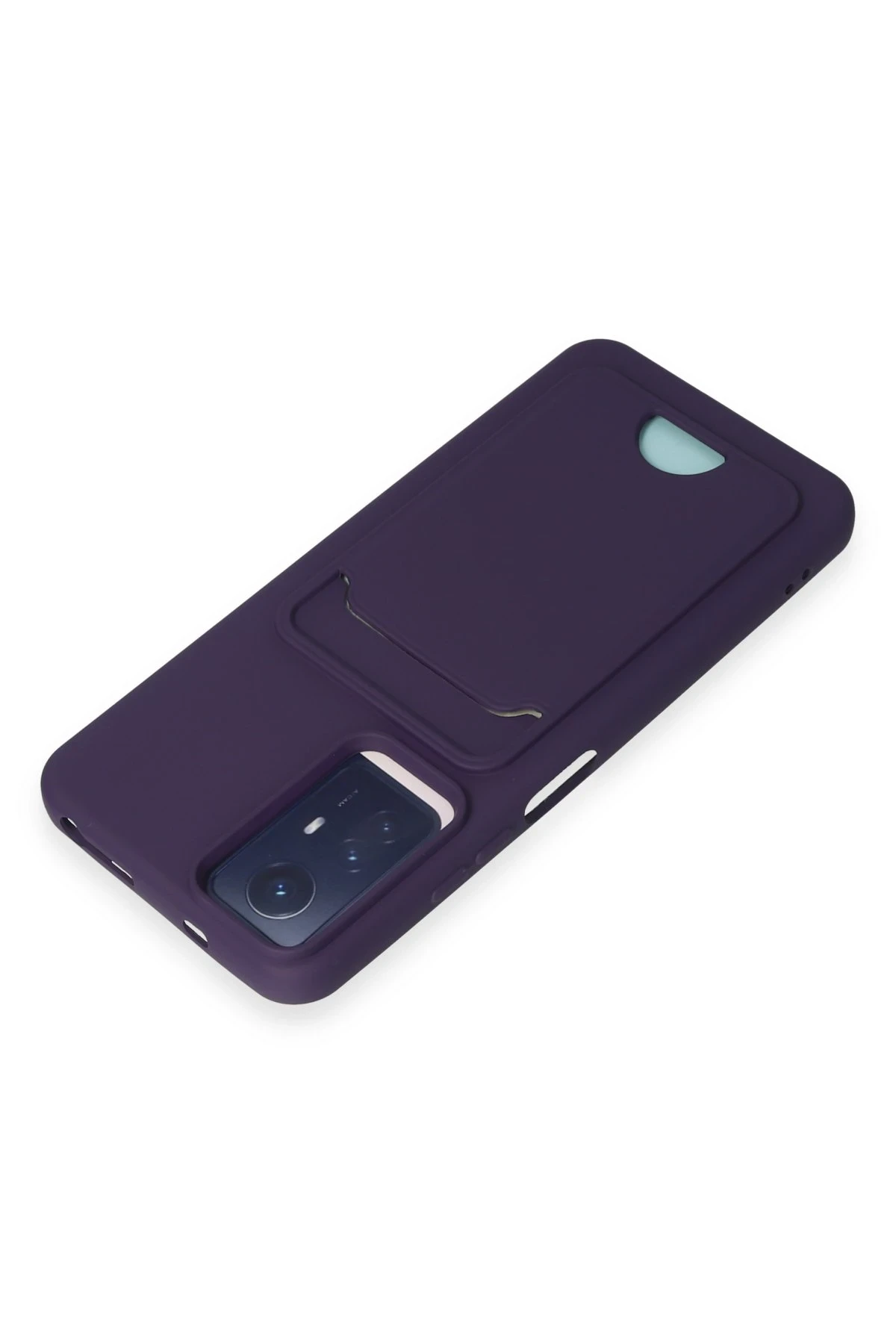 Newface Xiaomi Redmi Note 11S Kılıf Kelvin Kartvizitli Silikon - Derin Mor — görsel 3
