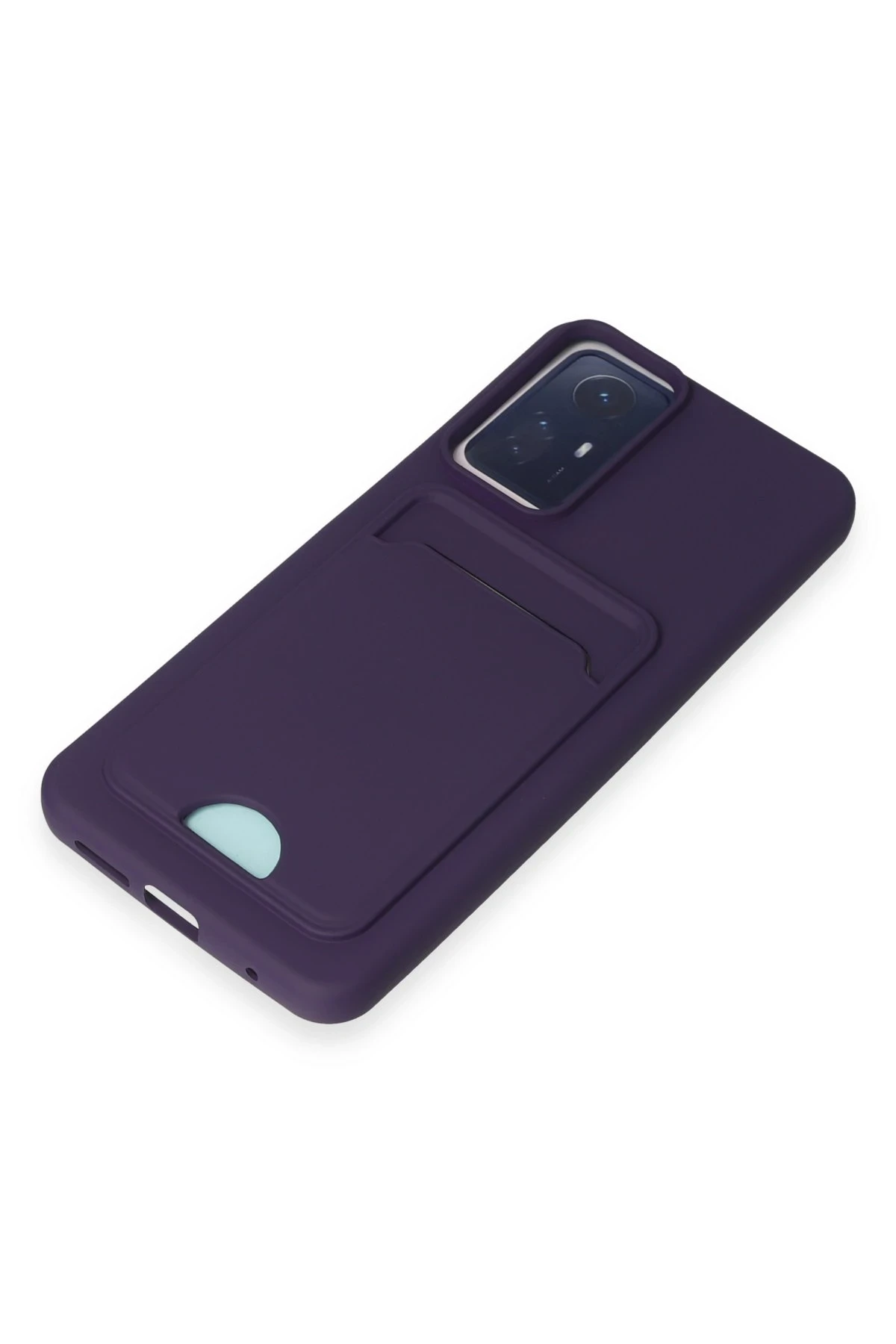 Newface Xiaomi Redmi Note 11S Kılıf Kelvin Kartvizitli Silikon - Derin Mor — görsel 4