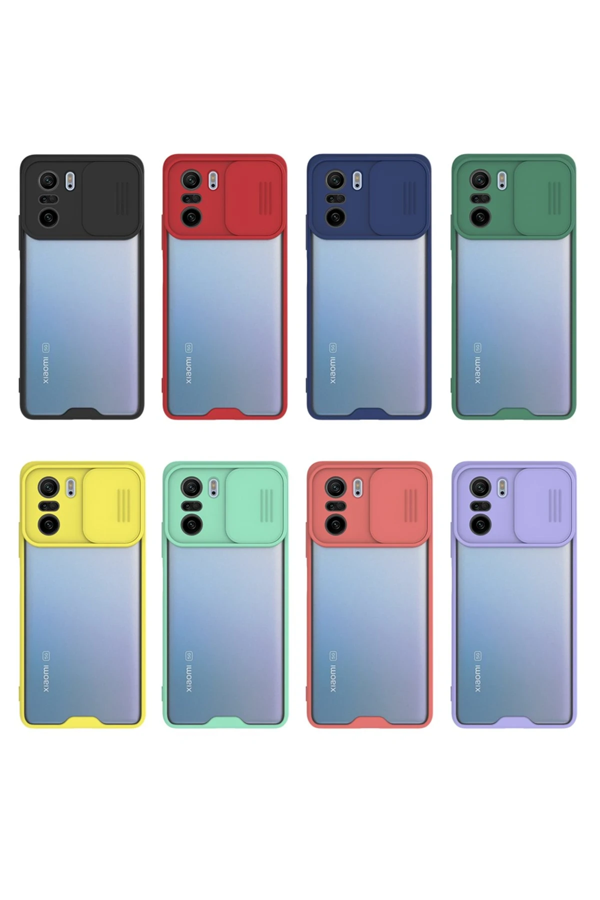 Newface Xiaomi Poco F3 Kılıf Platin Kamera Koruma Silikon - Açık Yeşil — görsel 3