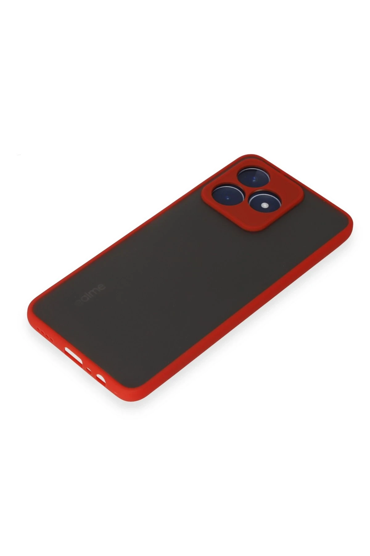 Newface Realme C53 Kılıf Montreal Silikon Kapak - Kırmızı