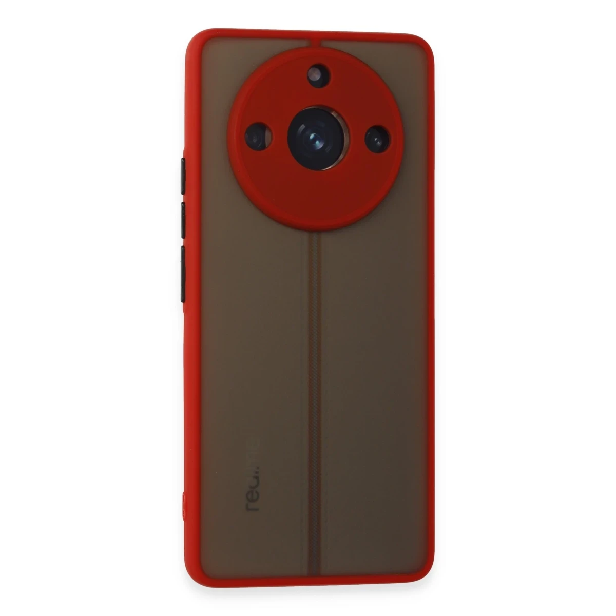 Newface Realme 11 Pro Kılıf Montreal Silikon Kapak - Kırmızı