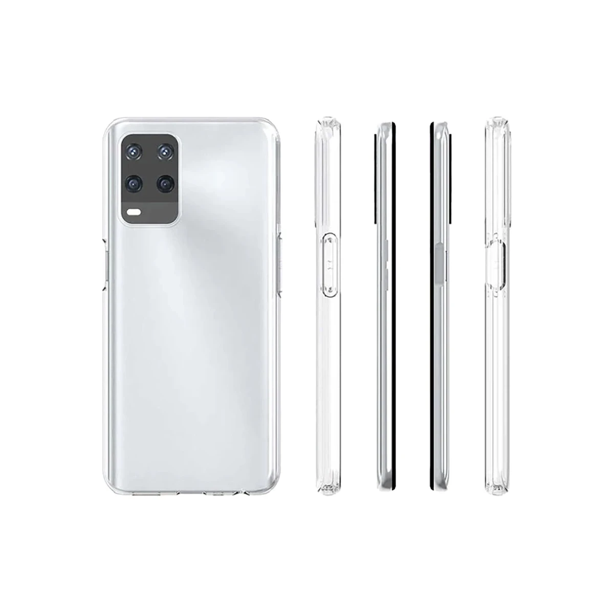 Newface Oppo A54 4G Kılıf Lüx Şeffaf Silikon — görsel 8