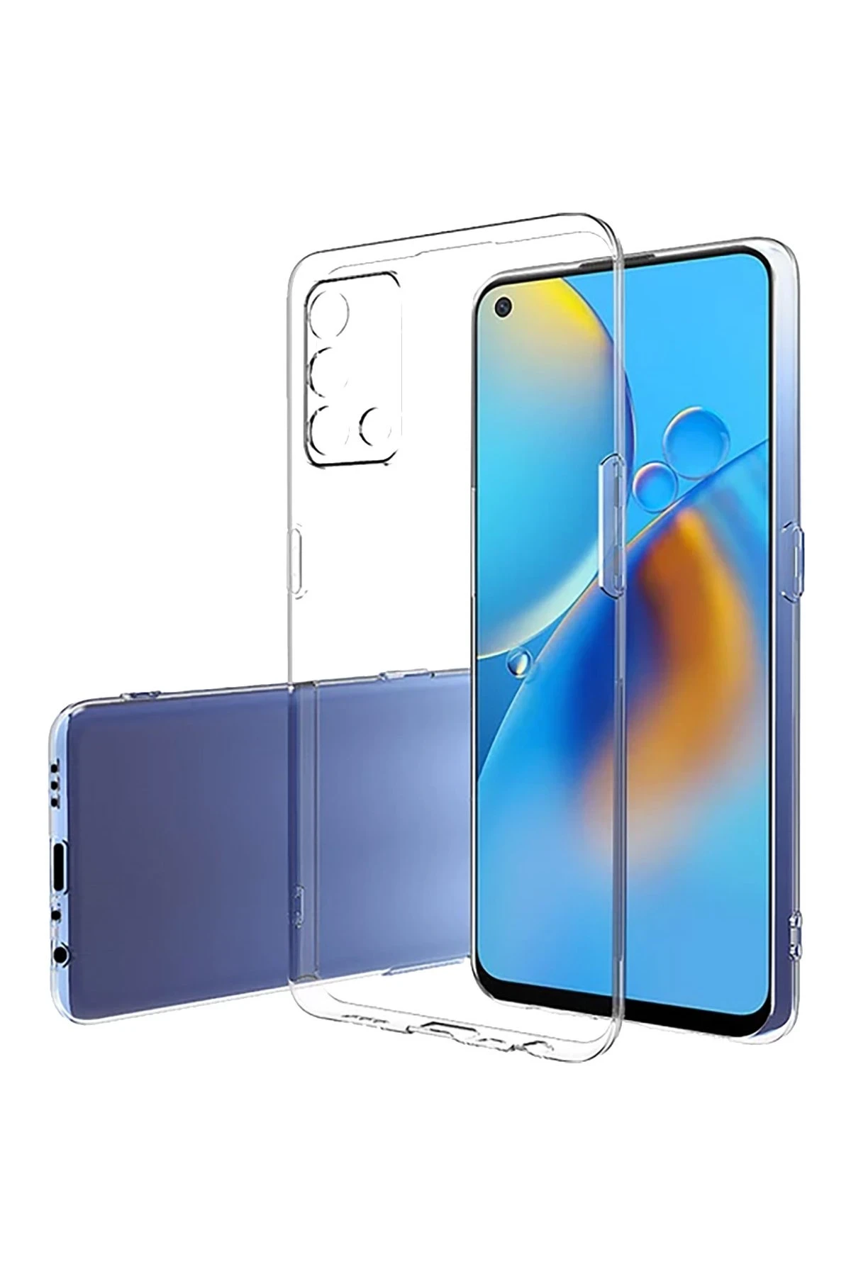 Newface Oppo A74 4G Kılıf Lüx Şeffaf Silikon — görsel 2