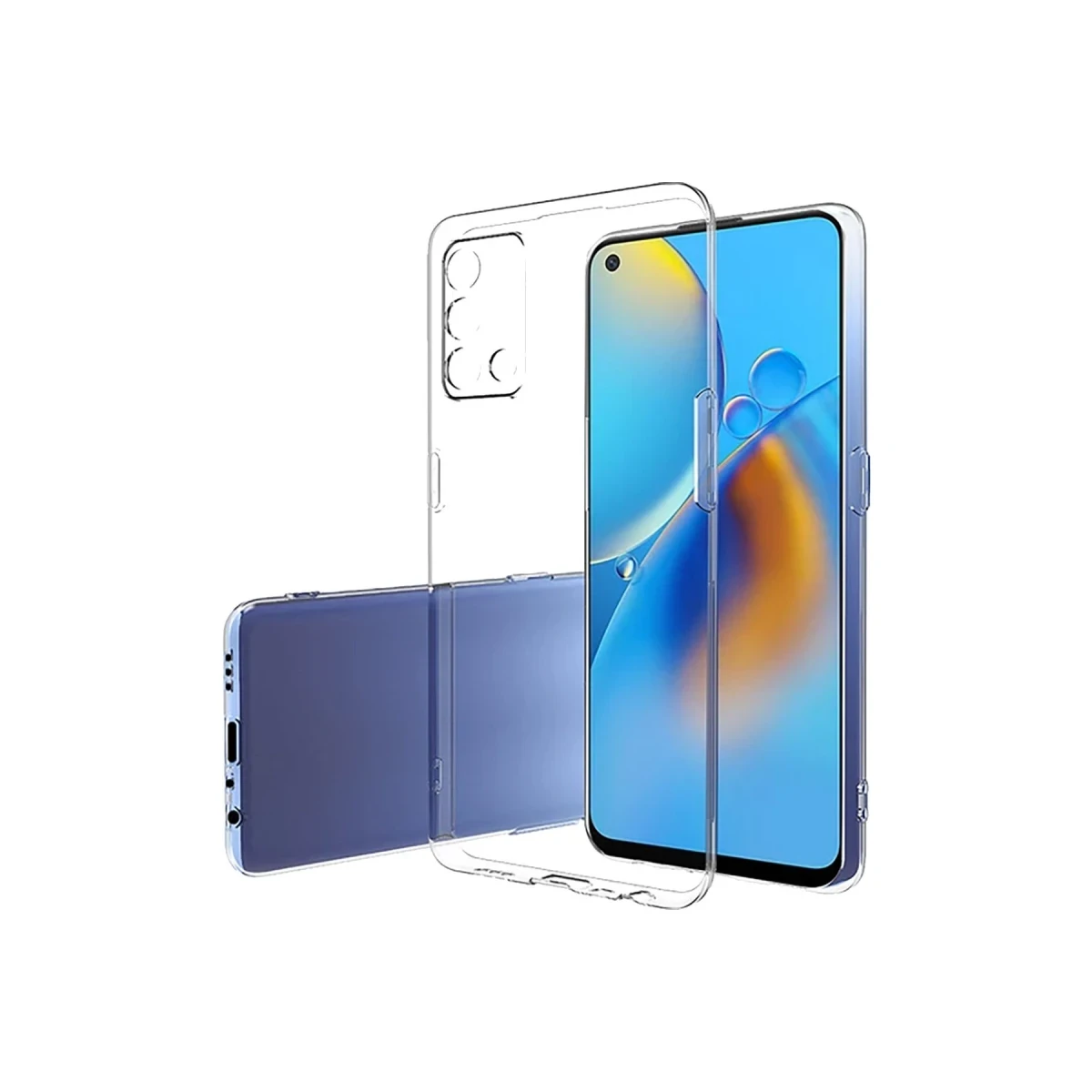 Newface Oppo A74 4G Kılıf Lüx Şeffaf Silikon — görsel 7