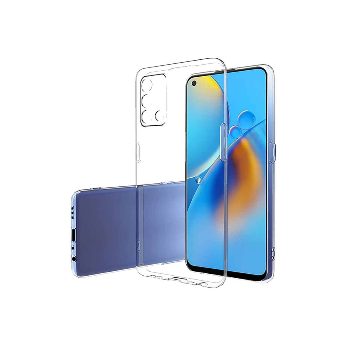 Newface Oppo A74 4G Kılıf Lüx Şeffaf Silikon — görsel 12