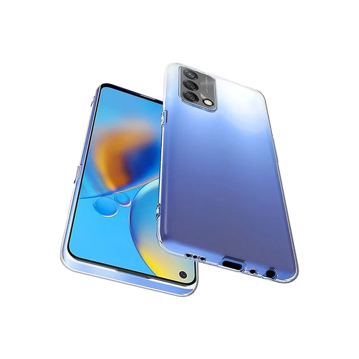 Newface Oppo A74 4G Kılıf Lüx Şeffaf Silikon — görsel 8