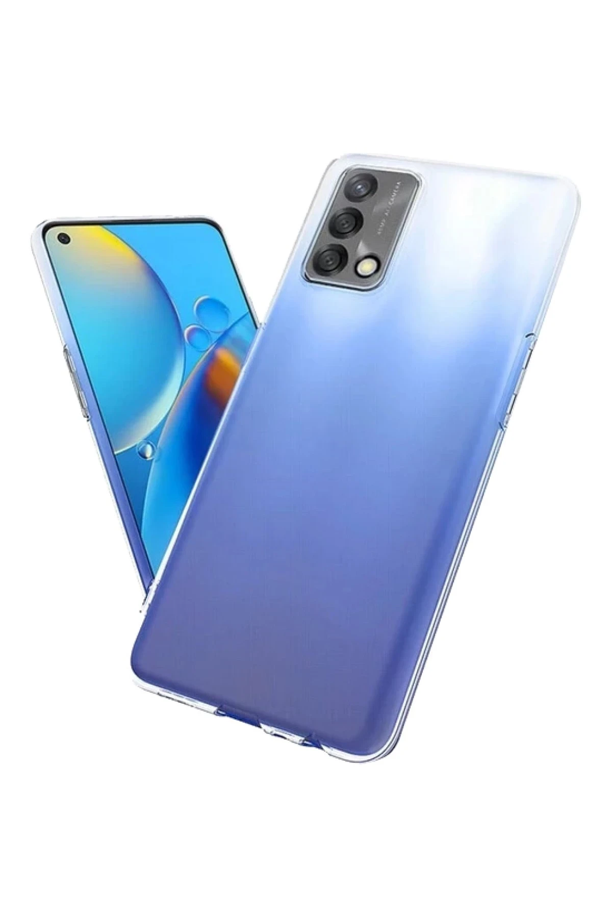 Newface Oppo A74 4G Kılıf Lüx Şeffaf Silikon — görsel 4