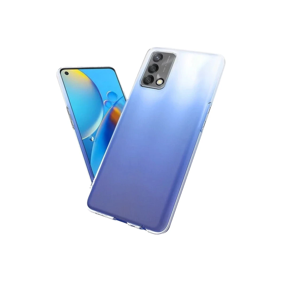 Newface Oppo A74 4G Kılıf Lüx Şeffaf Silikon — görsel 9
