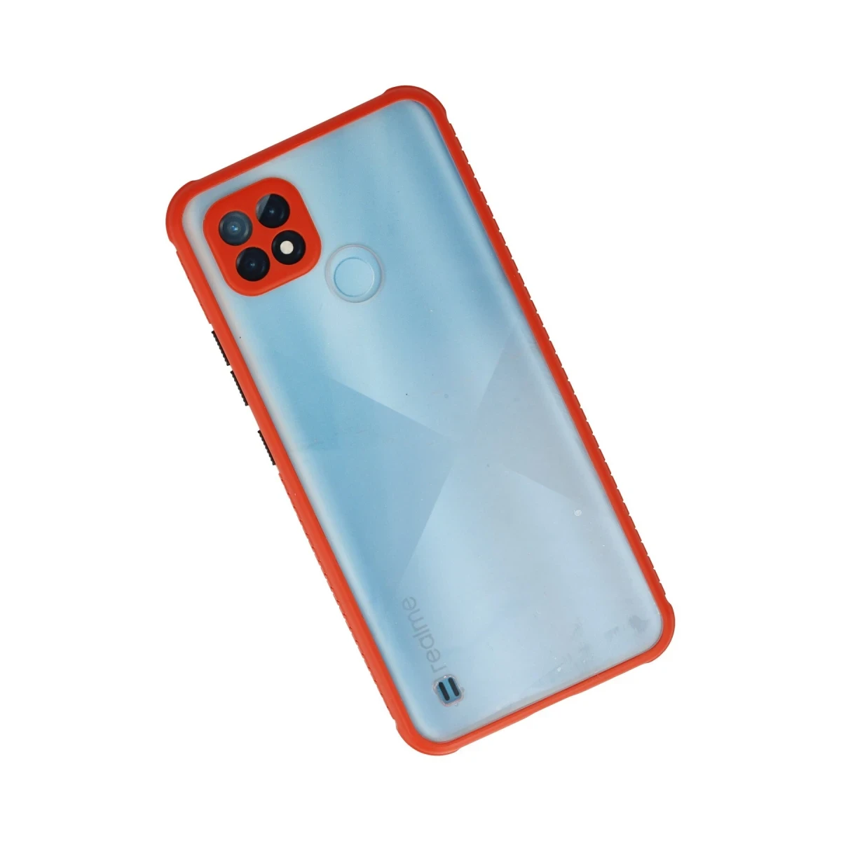 Newface Realme C21 Kılıf Miami Şeffaf Silikon - Kırmızı — görsel 5