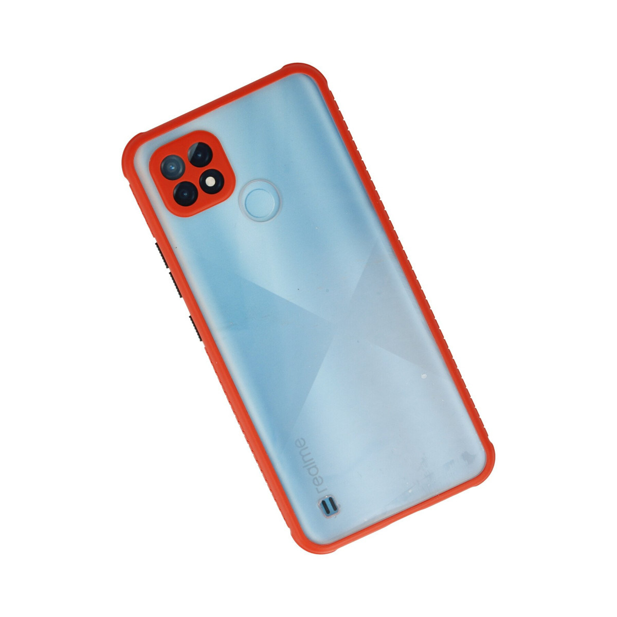 Newface Realme C21 Kılıf Miami Şeffaf Silikon - Kırmızı — görsel 8