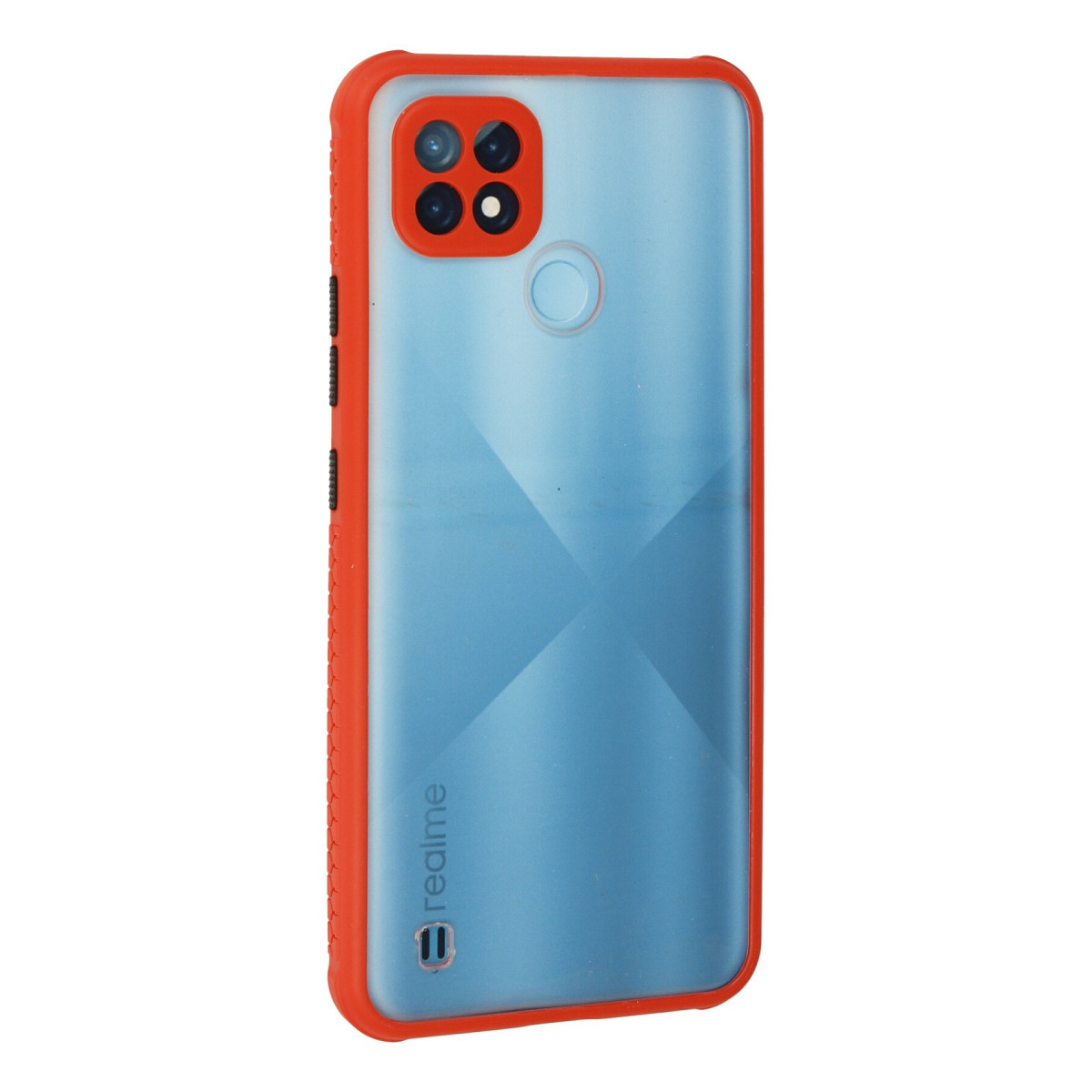 Newface Realme C21 Kılıf Miami Şeffaf Silikon - Kırmızı — görsel 9