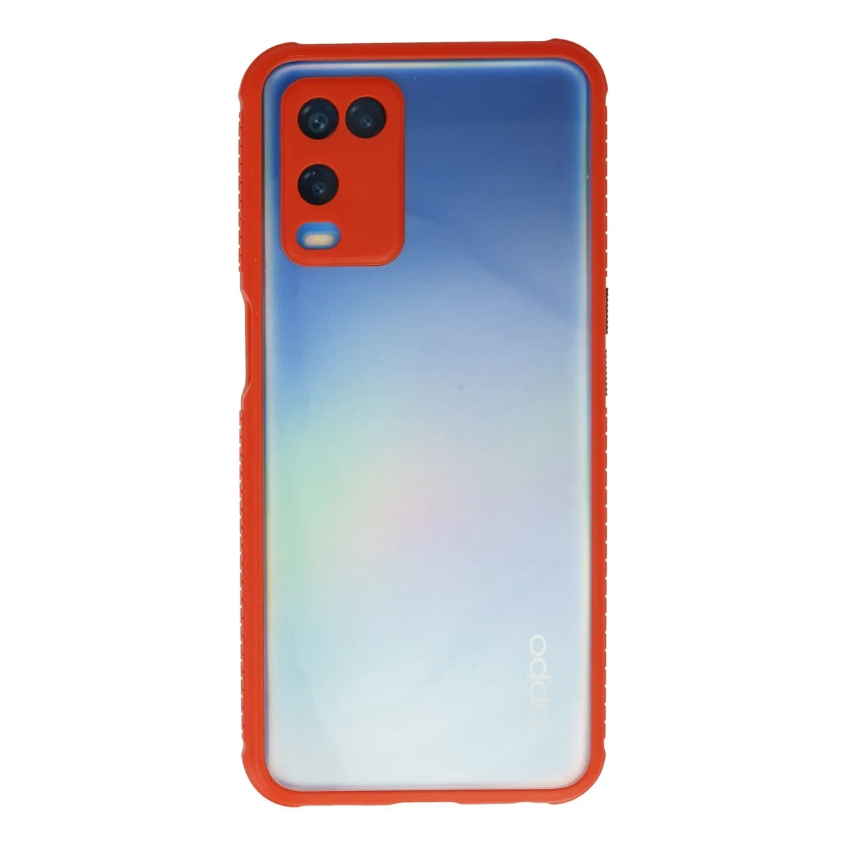 Newface Oppo A54 4G Kılıf Miami Şeffaf Silikon - Kırmızı — görsel 4
