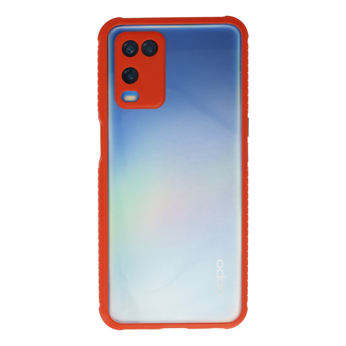 Newface Oppo A54 4G Kılıf Miami Şeffaf Silikon - Kırmızı — görsel 7