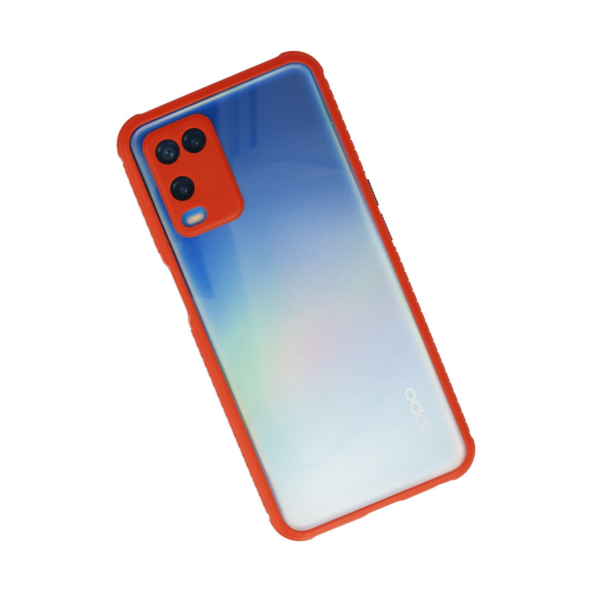 Newface Oppo A54 4G Kılıf Miami Şeffaf Silikon - Kırmızı — görsel 8