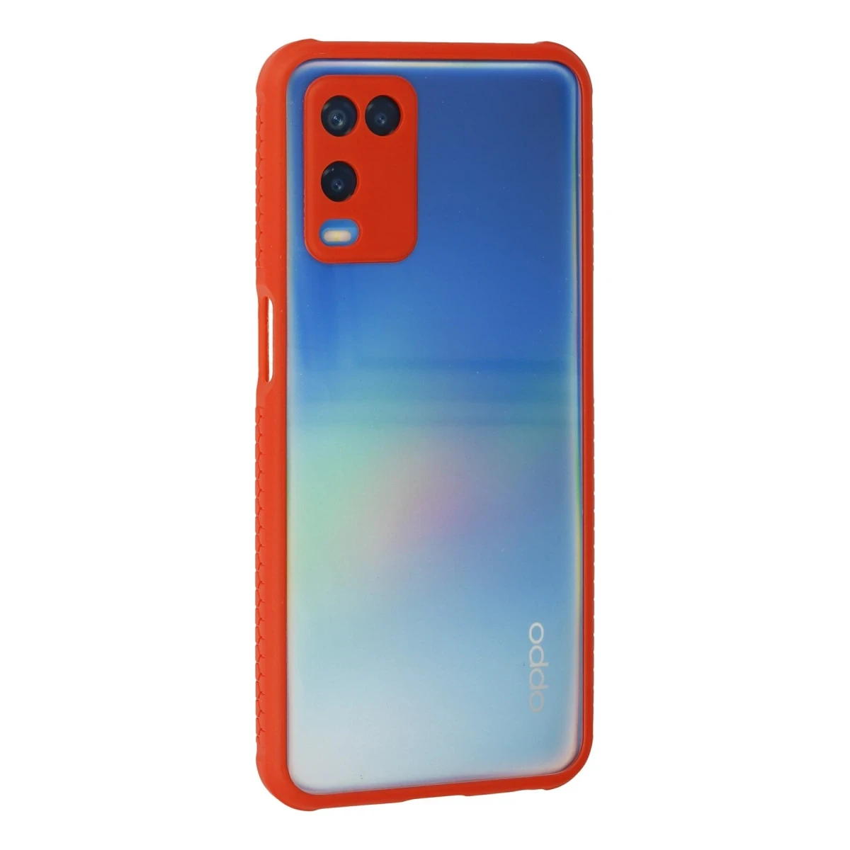 Newface Oppo A54 4G Kılıf Miami Şeffaf Silikon - Kırmızı — görsel 6