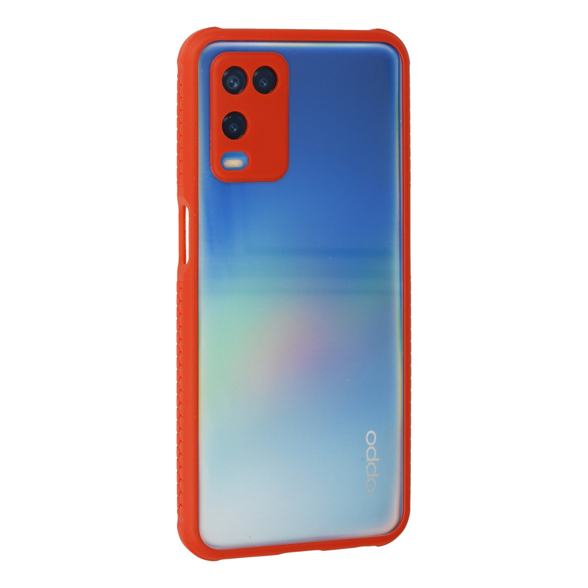Newface Oppo A54 4G Kılıf Miami Şeffaf Silikon - Kırmızı — görsel 9