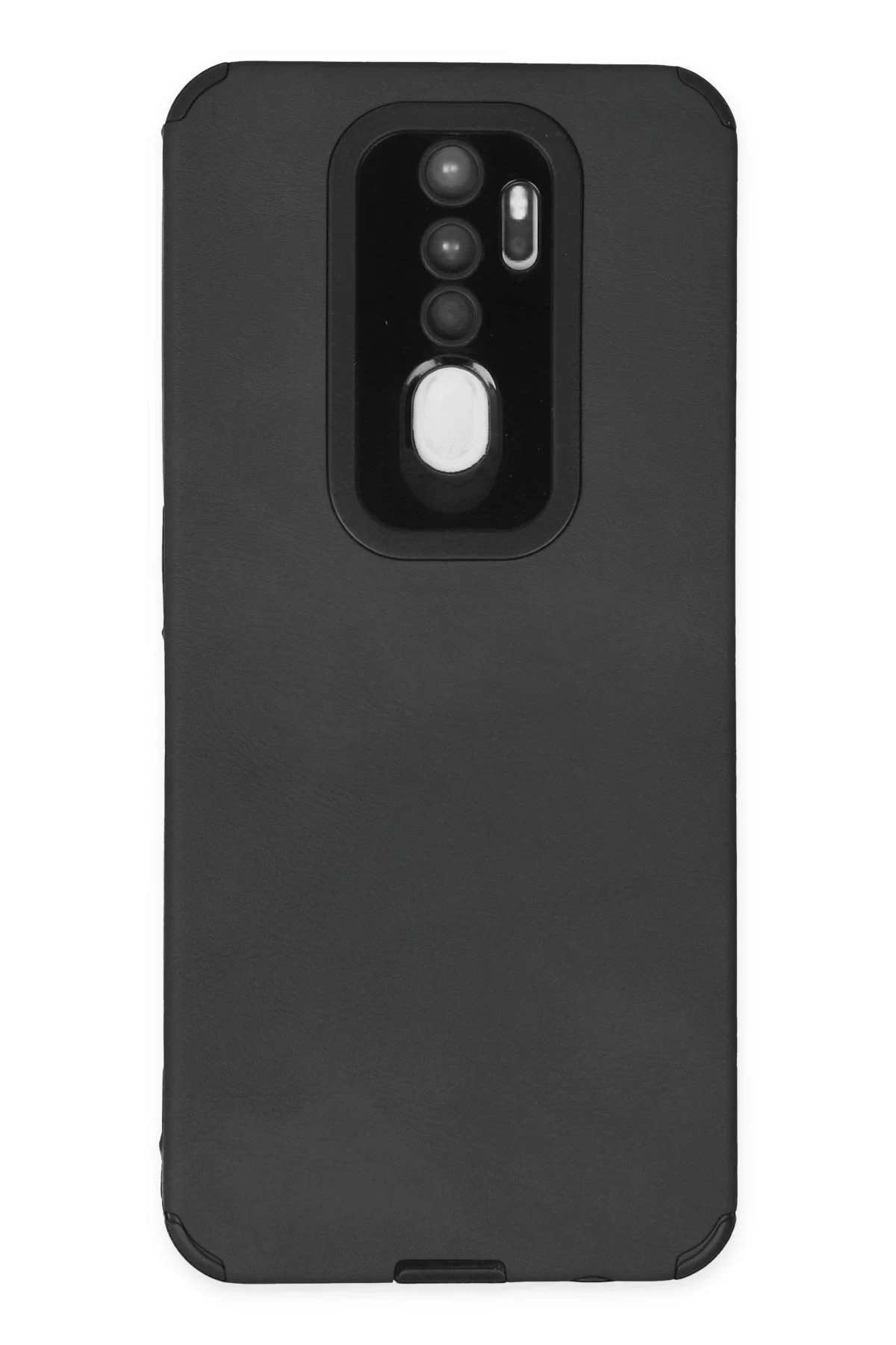 Newface Oppo A9 2020 Kılıf Loop Deri Silikon - Siyah
